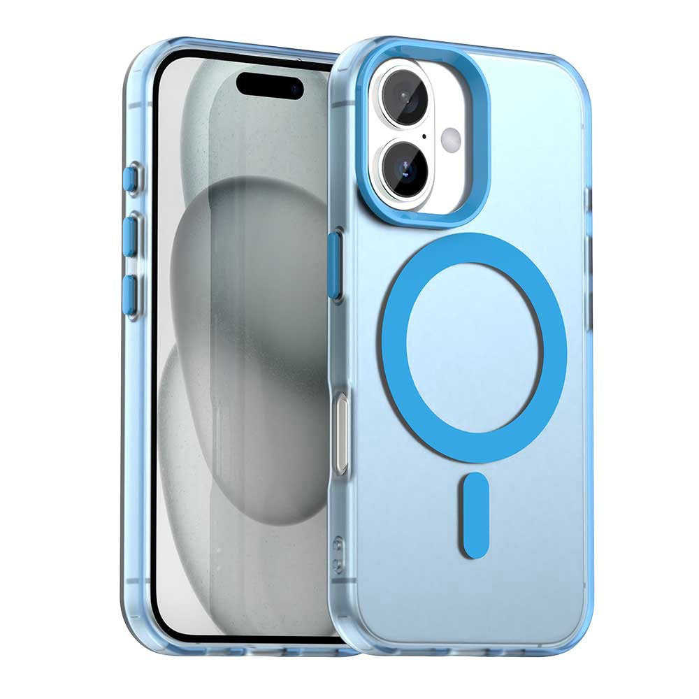 Funda MagSafe para Apple iPhone 16 Plus, Techsuit, CandyCase, Azul