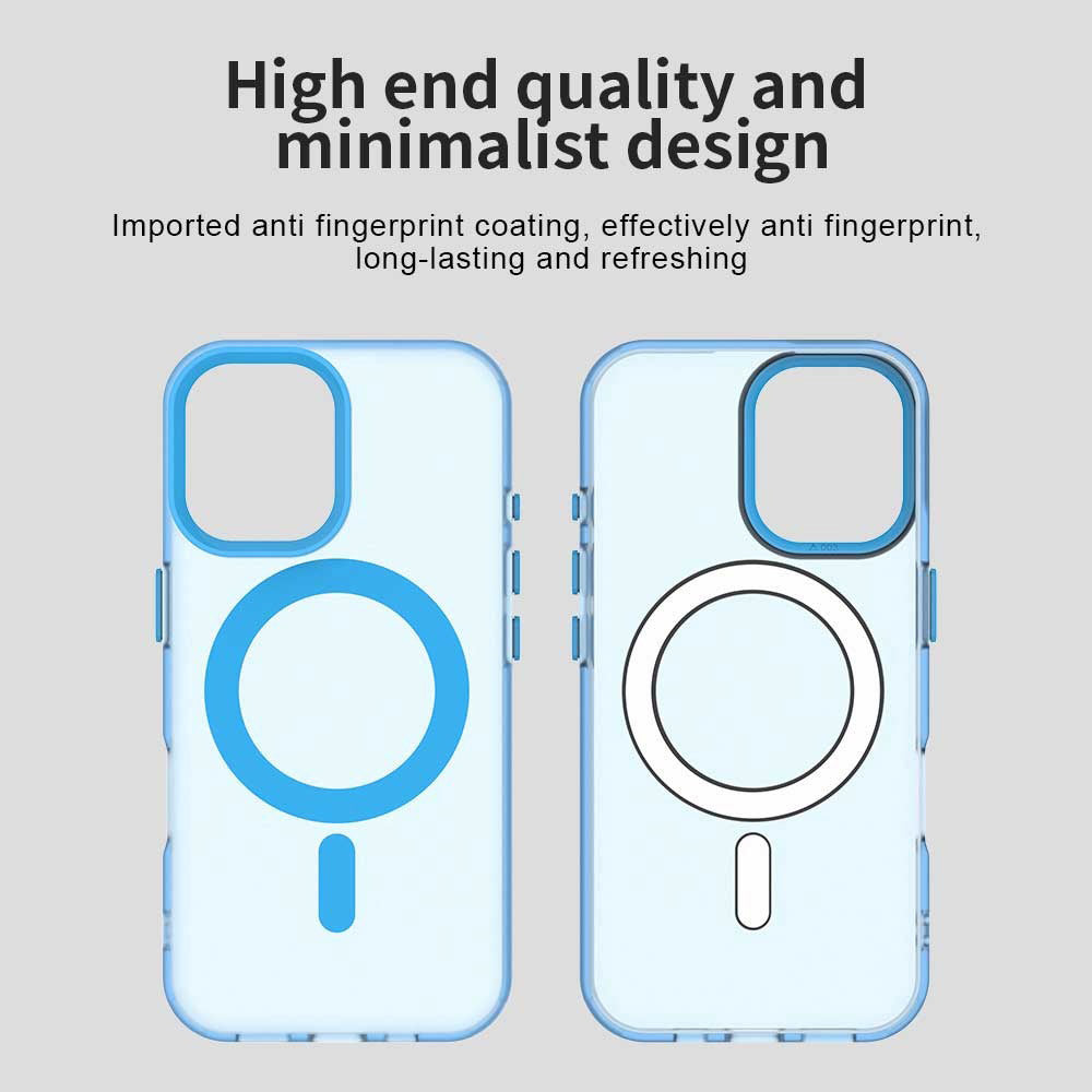 Funda MagSafe para Apple iPhone 16 Plus, Techsuit, CandyCase, Azul