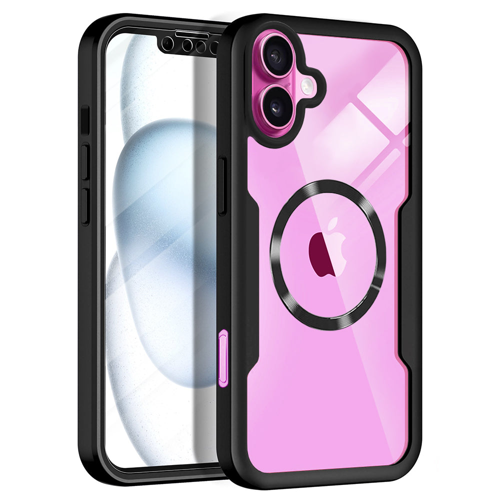 Funda MagSafe para Apple iPhone 16 Plus, Techsuit, ColorVerse 360, Negra