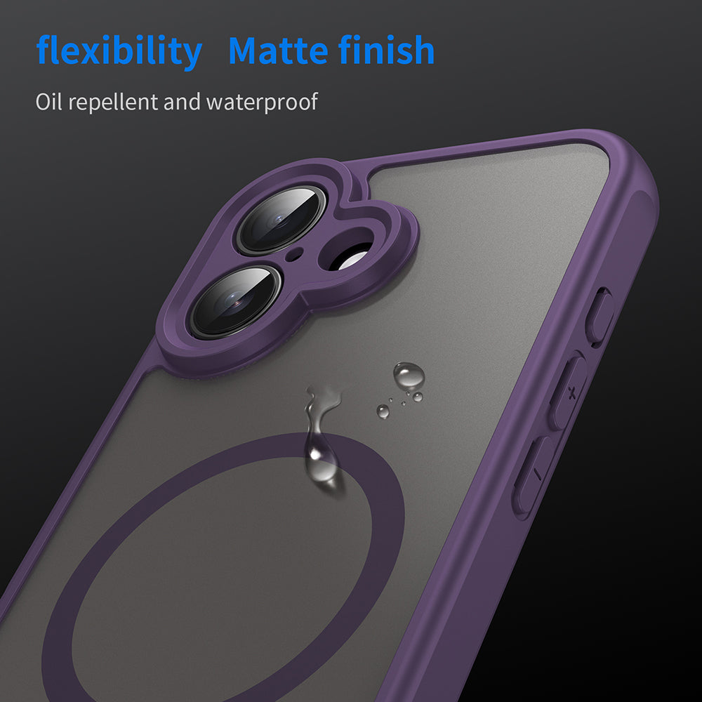 Funda MagSafe para Apple iPhone 16 Plus, Techsuit, HaloFrost II, Morado