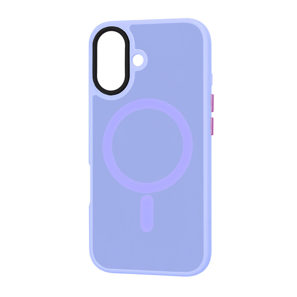Funda MagSafe para Apple iPhone 16 Plus, Techsuit, HaloFrost, Morado Claro