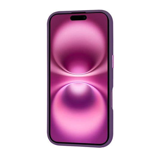 Funda MagSafe para Apple iPhone 16 Plus, Techsuit, HaloFrost, Morado Oscuro
