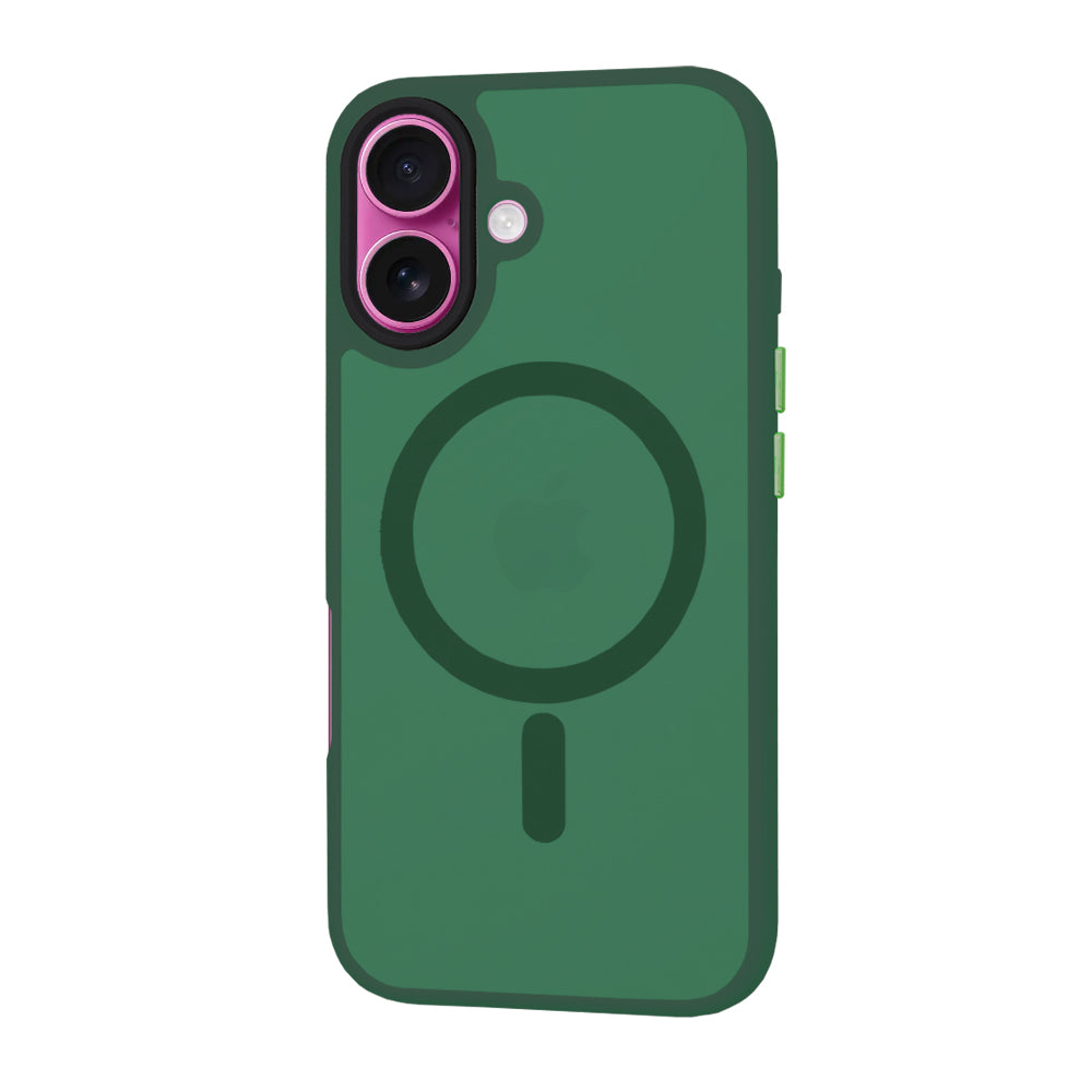 Funda MagSafe para Apple iPhone 16 Plus, Techsuit, HaloFrost, Verde