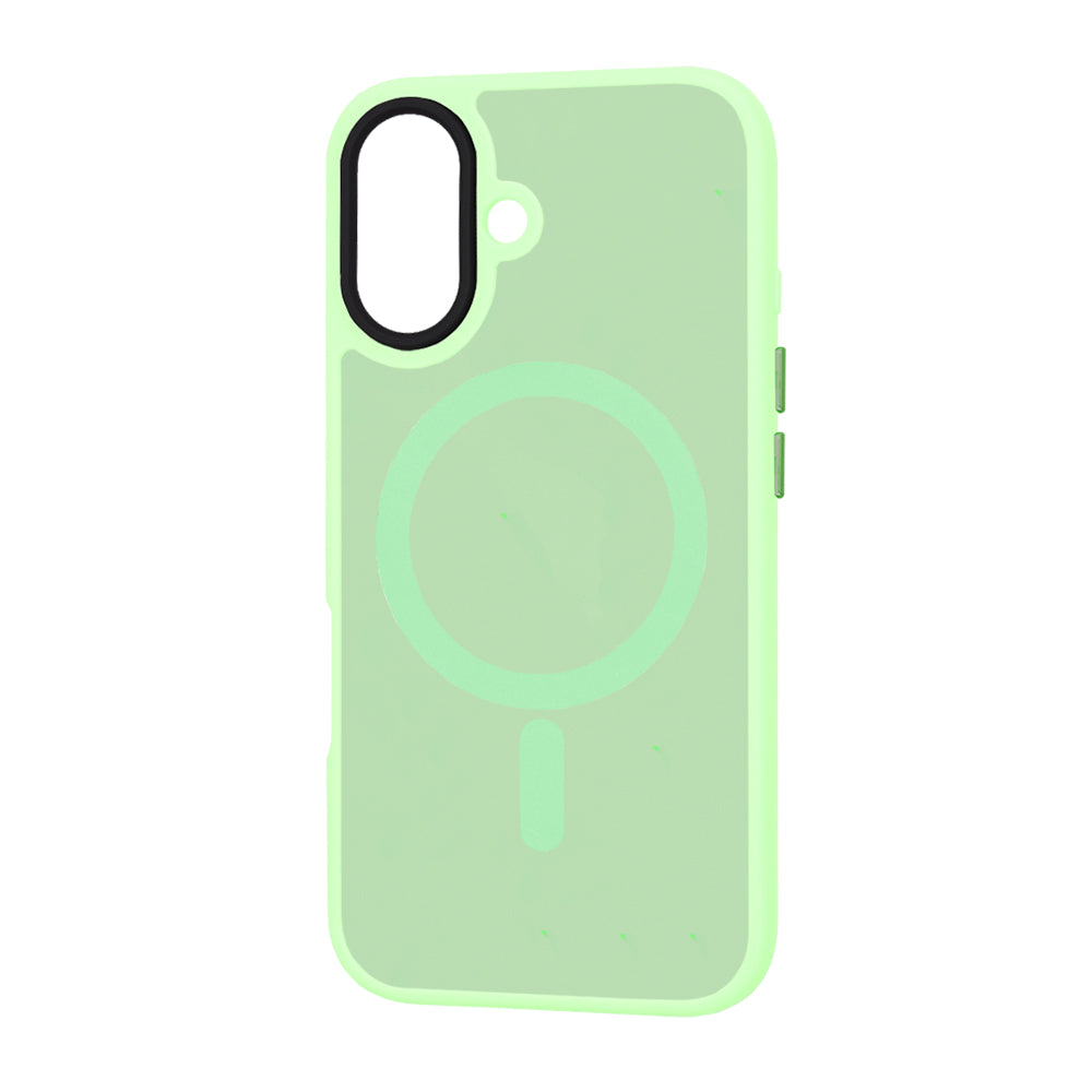 Funda MagSafe para Apple iPhone 16 Plus, Techsuit, HaloFrost, Verde Claro