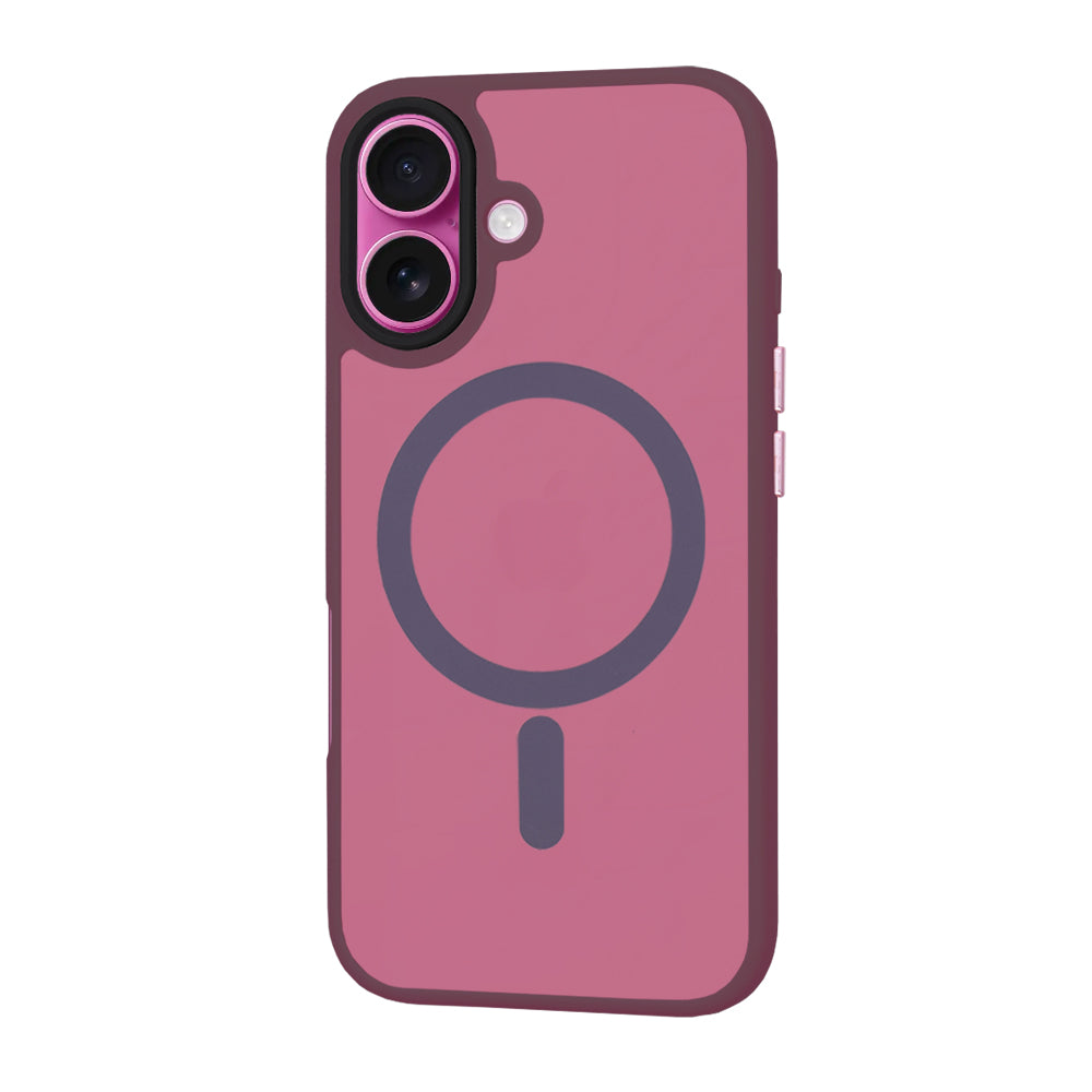 Funda MagSafe para Apple iPhone 16 Plus, Techsuit, HaloFrost, Vino