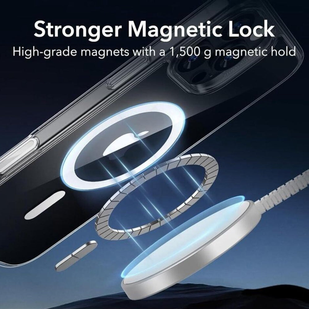 Funda MagSafe para Apple iPhone 16 Pro, ESR, Classic Hybrid Slide, Transparente