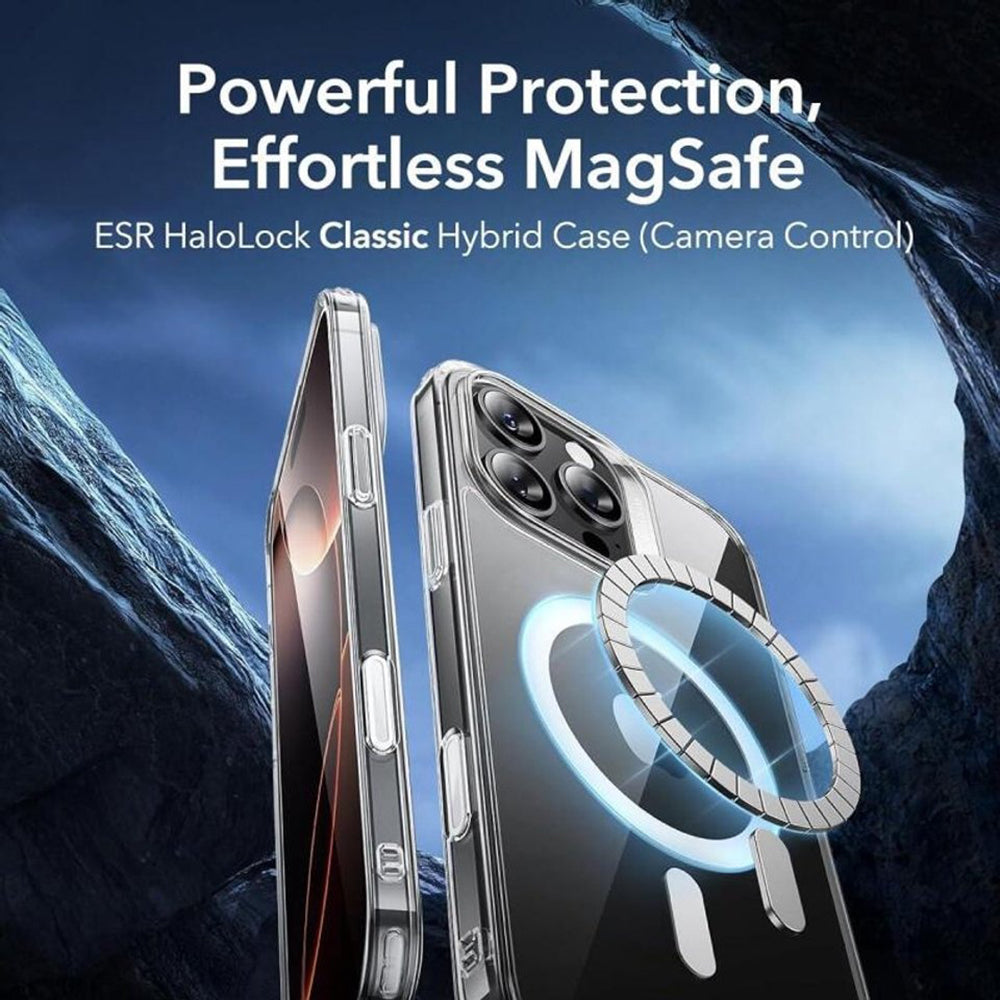 Funda MagSafe para Apple iPhone 16 Pro, ESR, Classic Hybrid Slide, Transparente