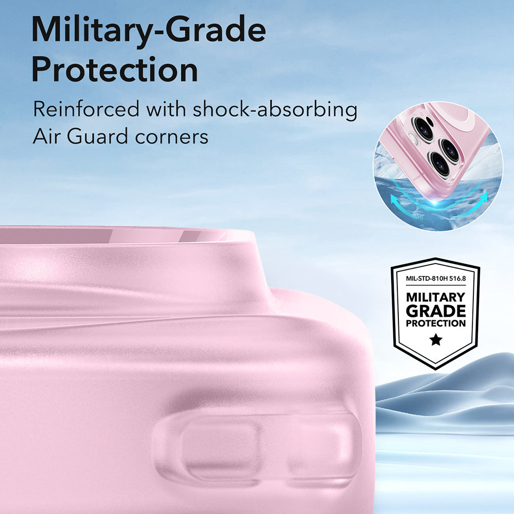 Funda MagSafe para Apple iPhone 16 Pro, ESR, Zero, Rosa Satinado