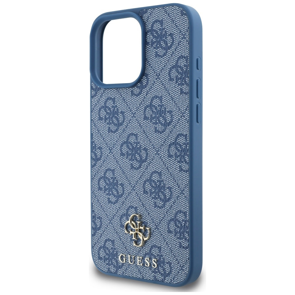 Funda MagSafe para Apple iPhone 16 Pro, Guess, 4G Small and Classic Logo, Azul