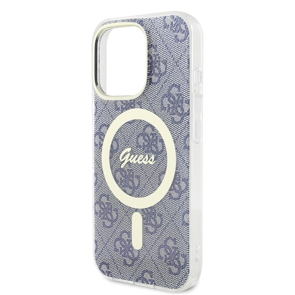 Funda MagSafe para Apple iPhone 16 Pro, Guess, IML 4G, Azul