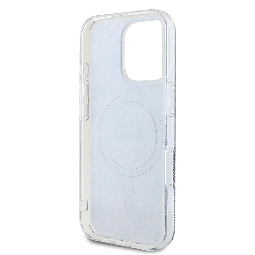Funda MagSafe para Apple iPhone 16 Pro, Guess, IML 4G, Azul