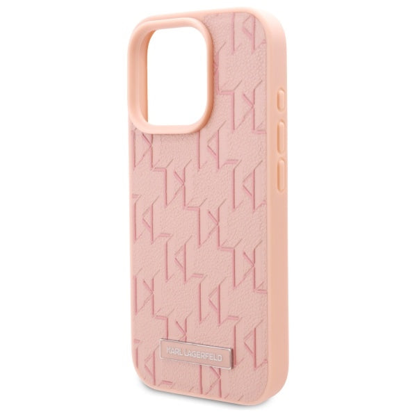 Funda MagSafe para Apple iPhone 16 Pro, Karl Lagerfeld, Hot Stamp, Rosa