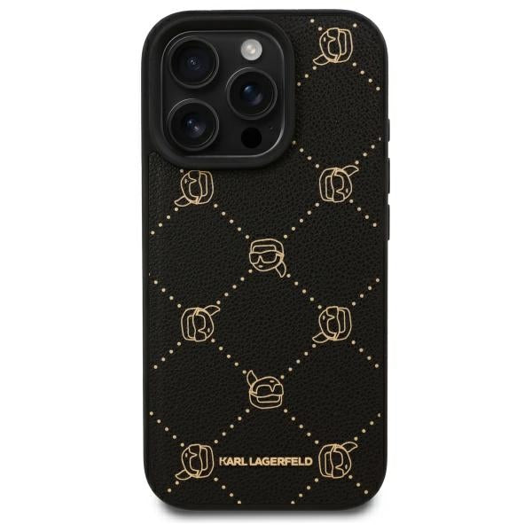Funda MagSafe para Apple iPhone 16 Pro, Karl Lagerfeld, Karl's Head, Negra