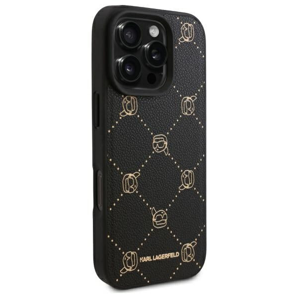 Funda MagSafe para Apple iPhone 16 Pro, Karl Lagerfeld, Karl's Head, Negra