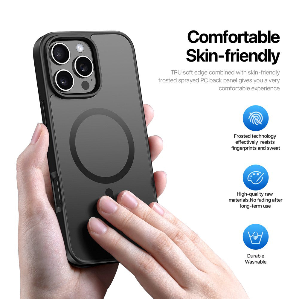 Funda MagSafe para Apple iPhone 16 Pro Max, DUX DUCIS, Yind, negra