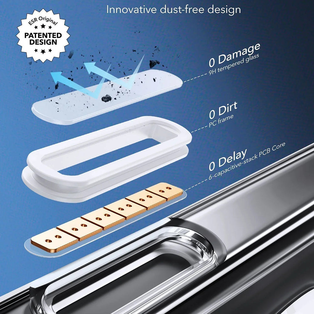 Funda MagSafe para Apple iPhone 16 Pro Max, ESR, Classic Hybrid Slide, Negra Transparente