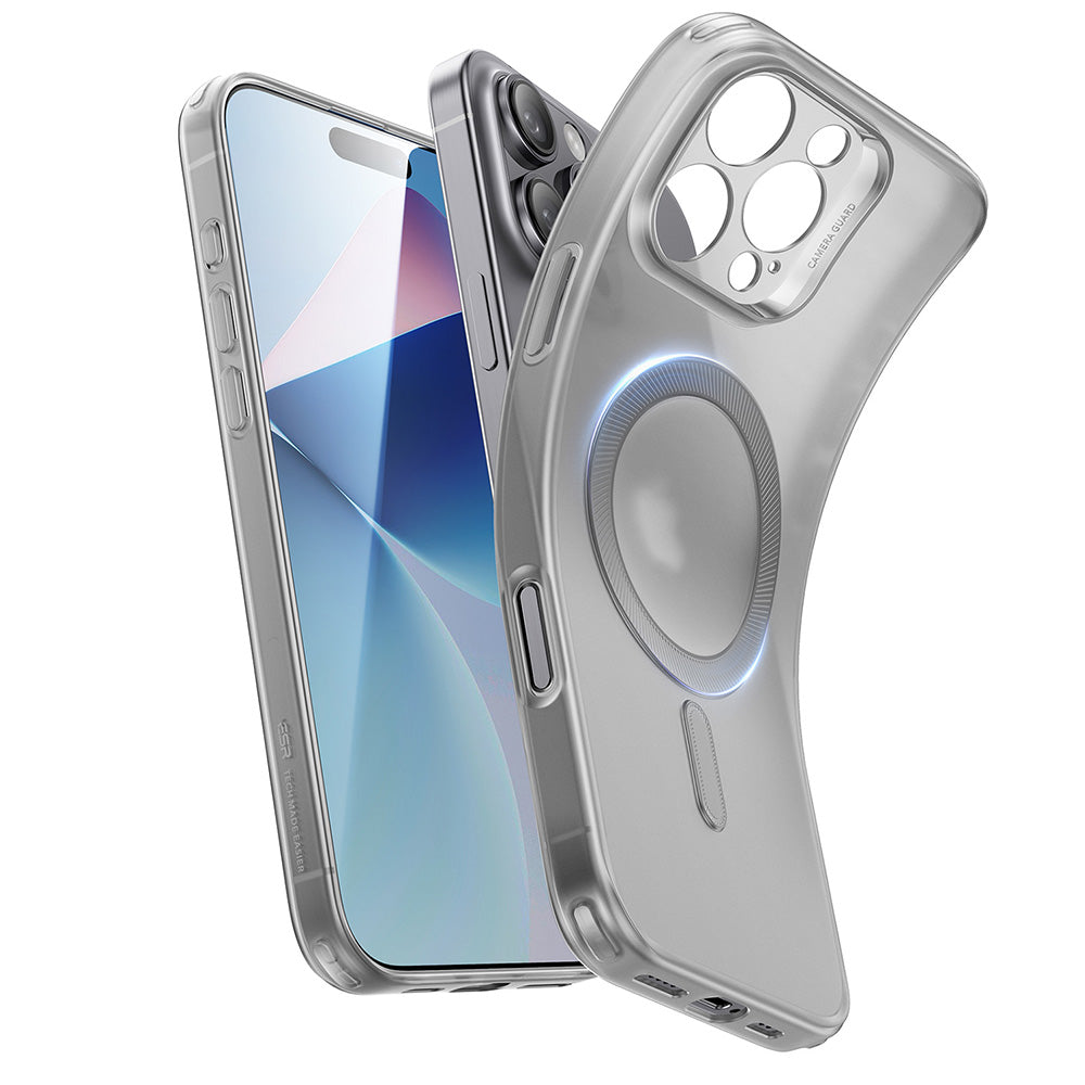 Funda MagSafe para Apple iPhone 16 Pro Max, ESR, Zero, Gris Satinado