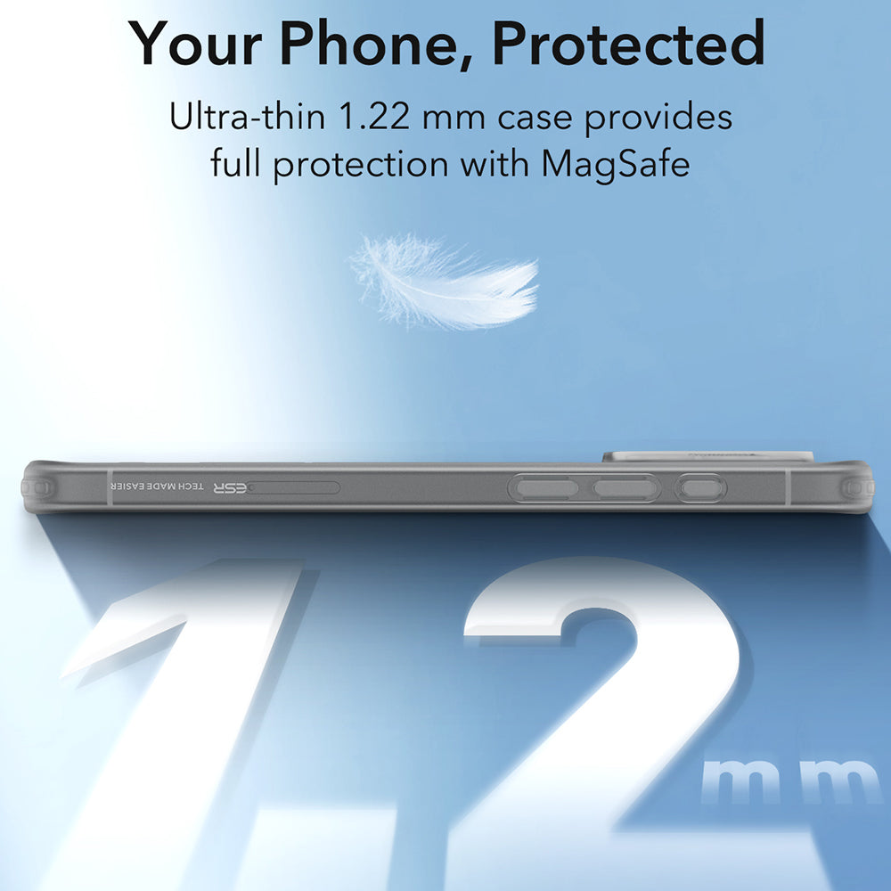 Funda MagSafe para Apple iPhone 16 Pro Max, ESR, Zero, Gris Satinado