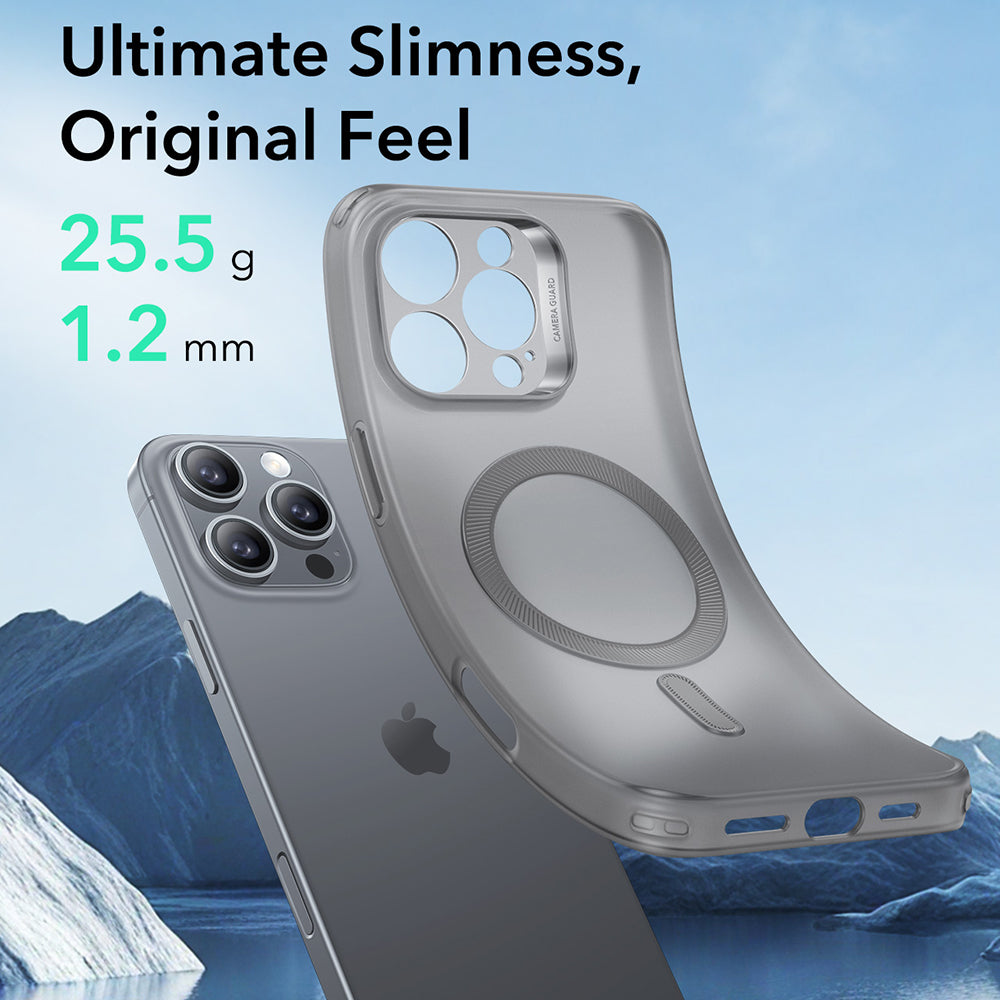 Funda MagSafe para Apple iPhone 16 Pro Max, ESR, Zero, Gris Satinado