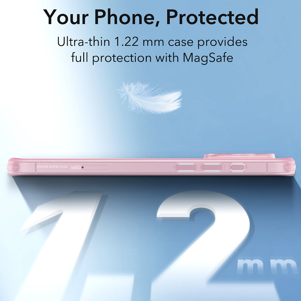 Funda MagSafe para Apple iPhone 16 Pro Max, ESR, Zero, Rosa Satinada