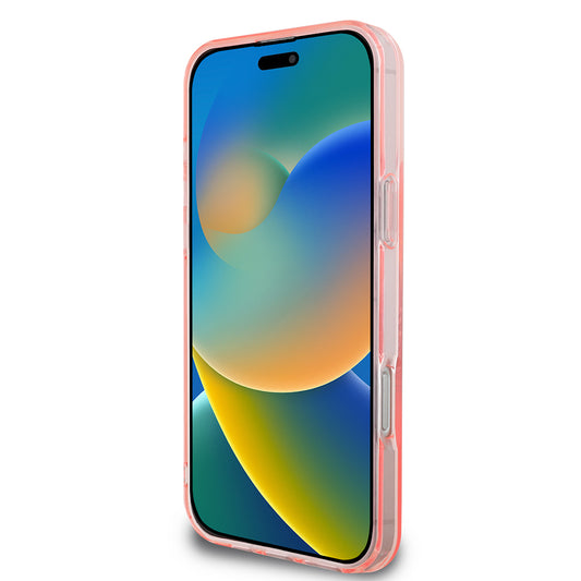 Funda MagSafe para Apple iPhone 16 Pro Max, Guess, IML Flowers Wreath, Rosa