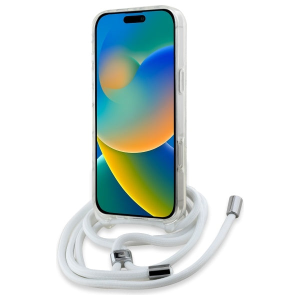 Funda MagSafe para Apple iPhone 16 Pro Max, Karl Lagerfeld, IML Crossbody Karl's Head, Transparente