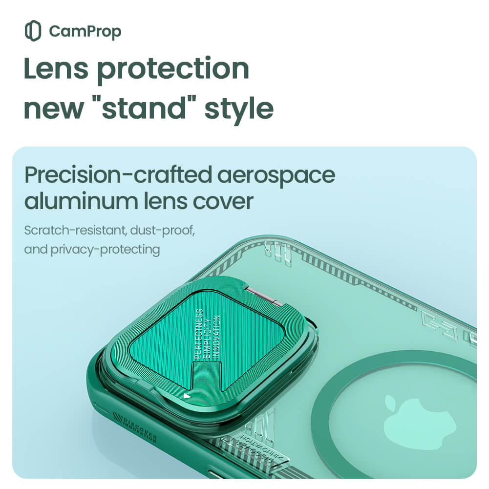 Funda MagSafe para Apple iPhone 16 Pro Max, Nillkin, Iceblade Prop (sin recorte para cámara), Verde