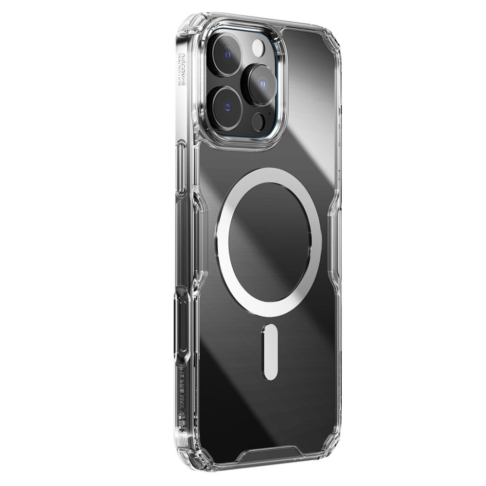 Funda MagSafe para Apple iPhone 16 Pro Max, Nillkin, Nature Pro, Transparente