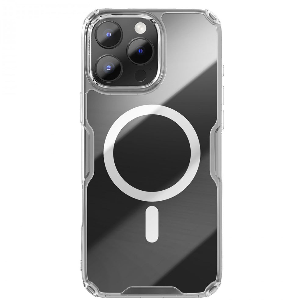 Funda MagSafe para Apple iPhone 16 Pro Max, Nillkin, Nature Pro, Transparente