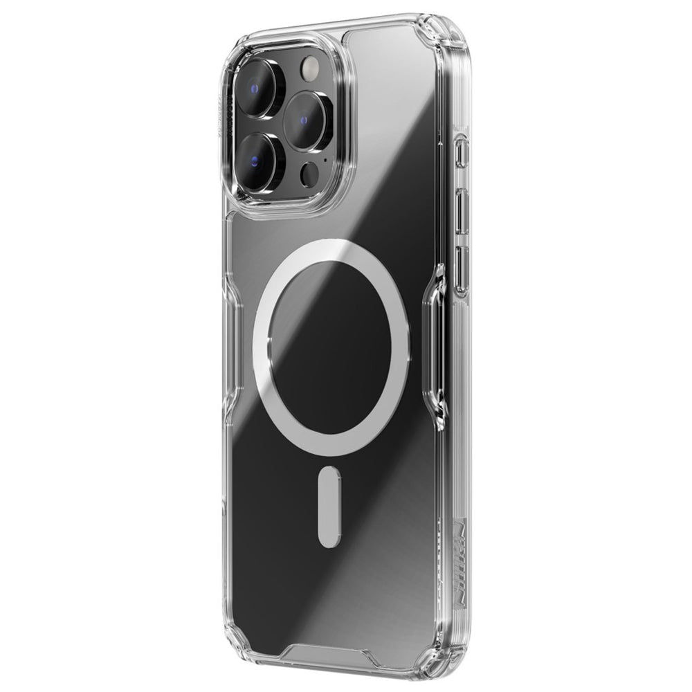 Funda MagSafe para Apple iPhone 16 Pro Max, Nillkin, Nature Pro, Transparente