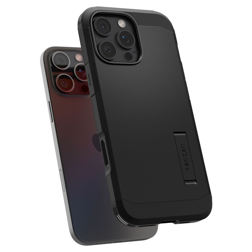 Funda MagSafe para Apple iPhone 16 Pro Max, Spigen, Tough Armor T, Negra ACS08503