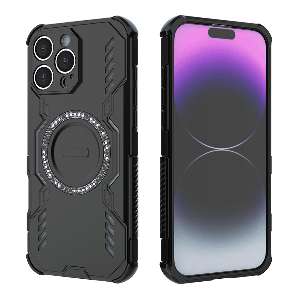 Funda MagSafe para Apple iPhone 16 Pro Max, Techsuit, ArmorMag, Negra