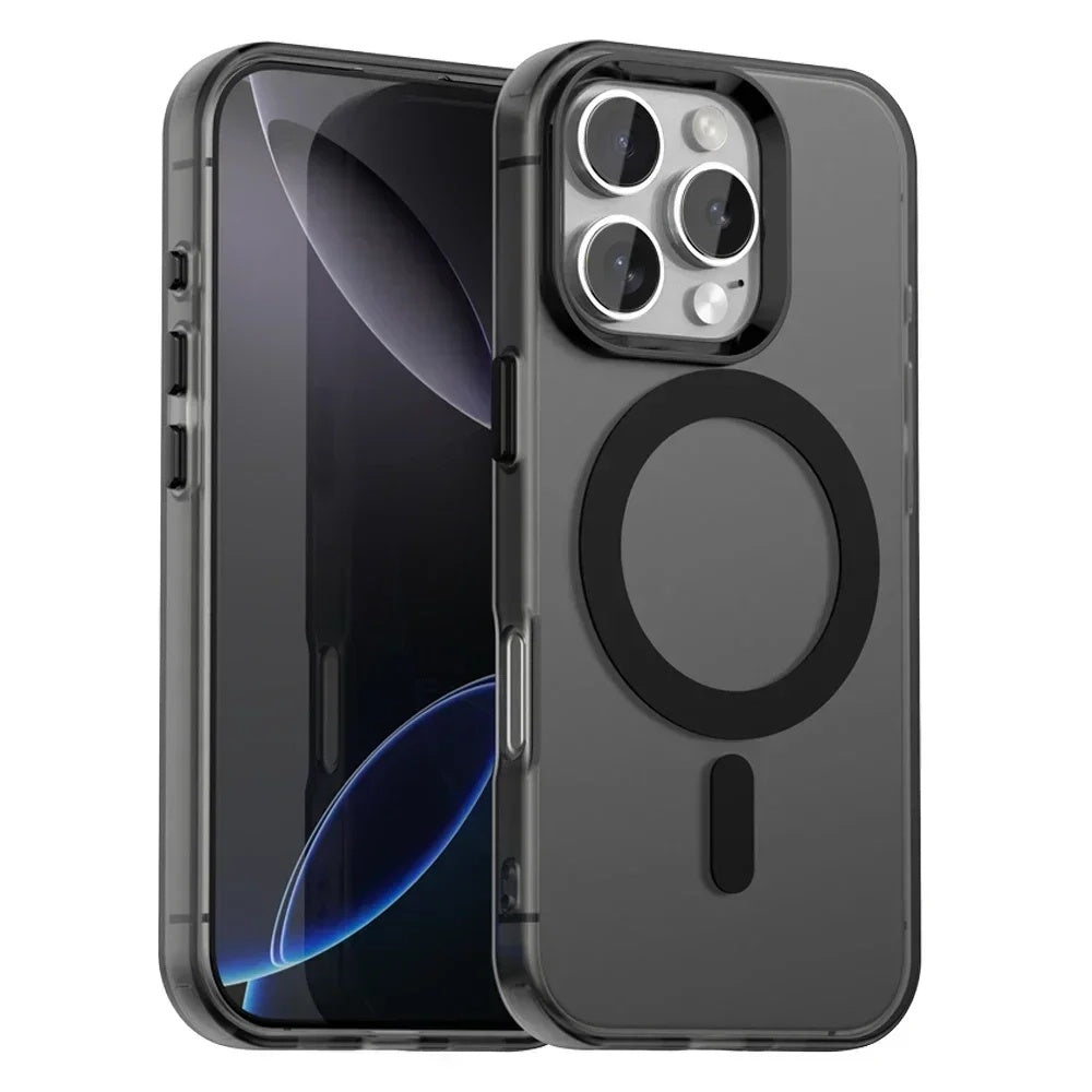 Funda MagSafe para Apple iPhone 16 Pro Max, Techsuit, CandyCase, Negra