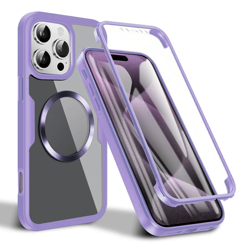 Funda MagSafe para Apple iPhone 16 Pro Max, Techsuit, ColorVerse 360, Morado