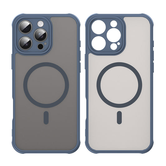 Funda MagSafe para Apple iPhone 16 Pro Max, Techsuit, HaloFrost II, Azul Marino