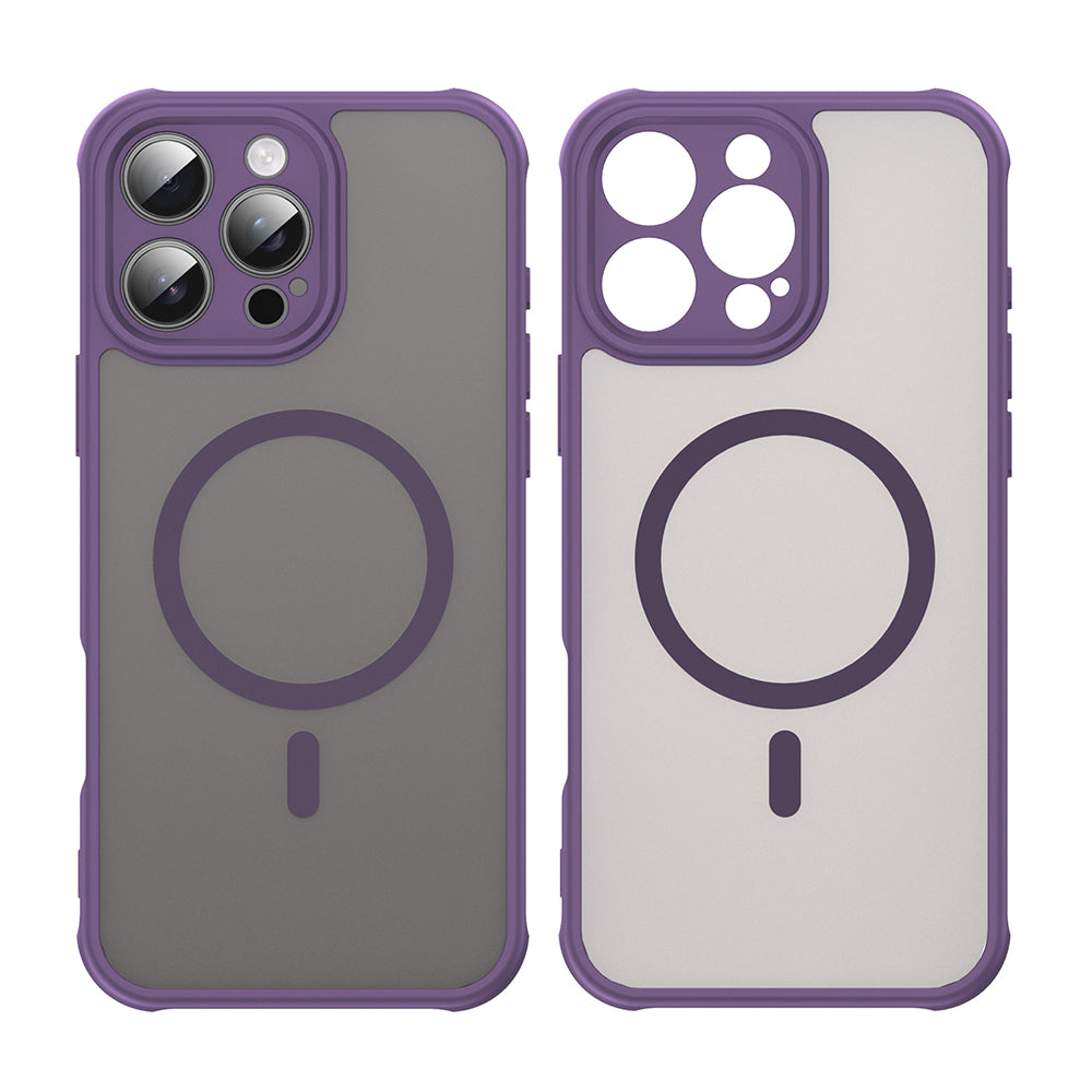 Funda MagSafe para Apple iPhone 16 Pro Max, Techsuit, HaloFrost II, Morado