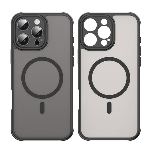 Funda MagSafe para Apple iPhone 16 Pro Max, Techsuit, HaloFrost II, Negra