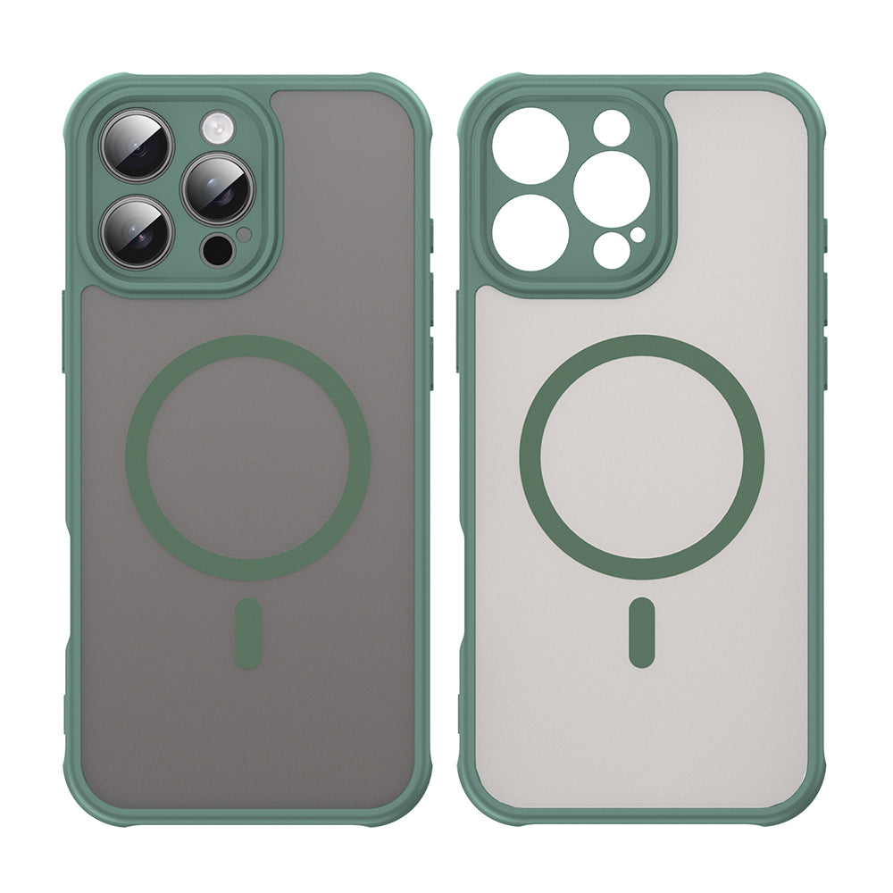 Funda MagSafe para Apple iPhone 16 Pro Max, Techsuit, HaloFrost II, Verde