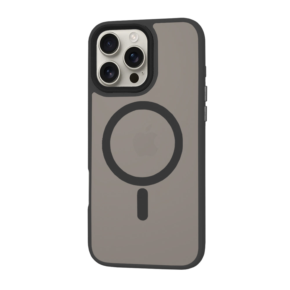 Funda MagSafe para Apple iPhone 16 Pro Max, Techsuit, HaloFrost, Negra