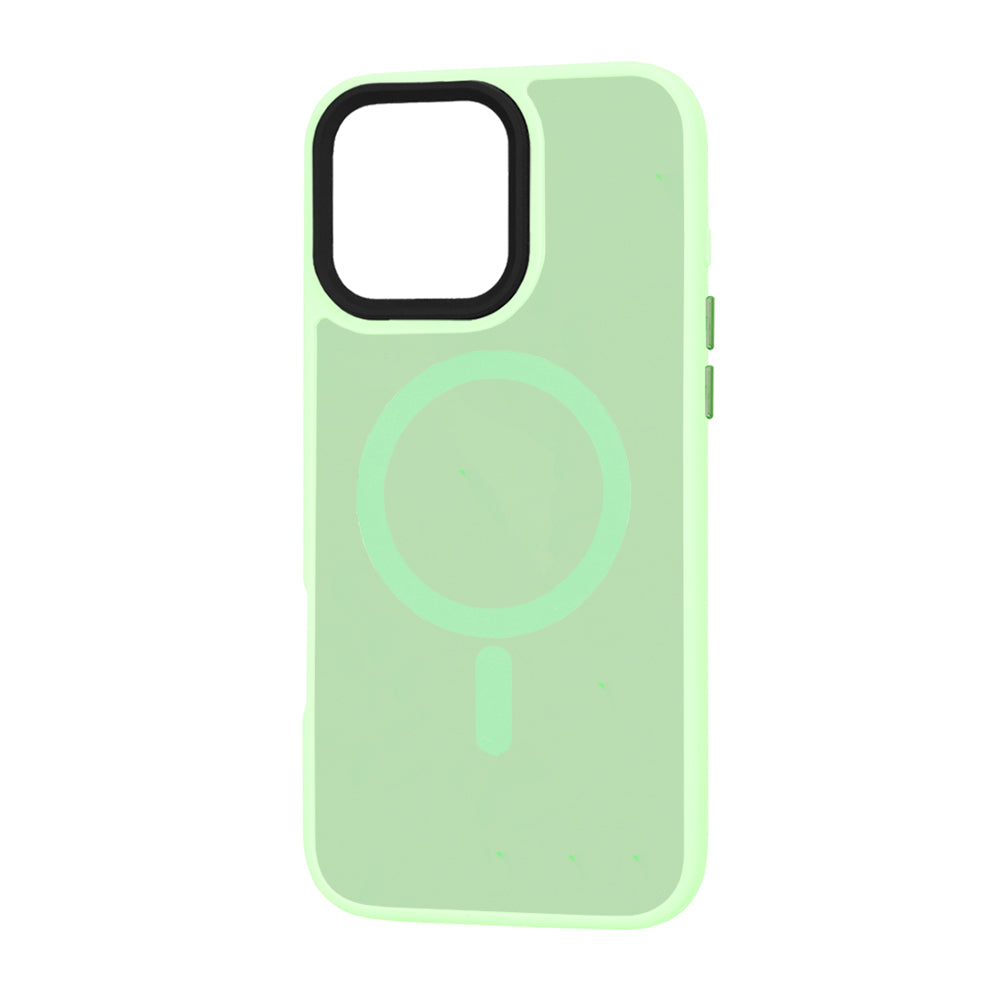 Funda MagSafe para Apple iPhone 16 Pro Max, Techsuit, HaloFrost, Verde Claro