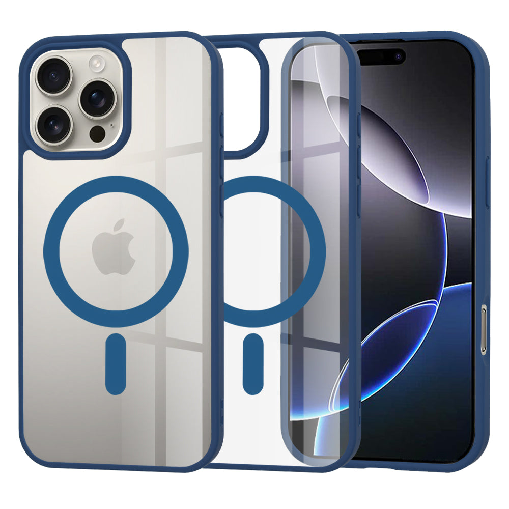 Funda MagSafe para Apple iPhone 16 Pro Max, Techsuit, Pro, Azul