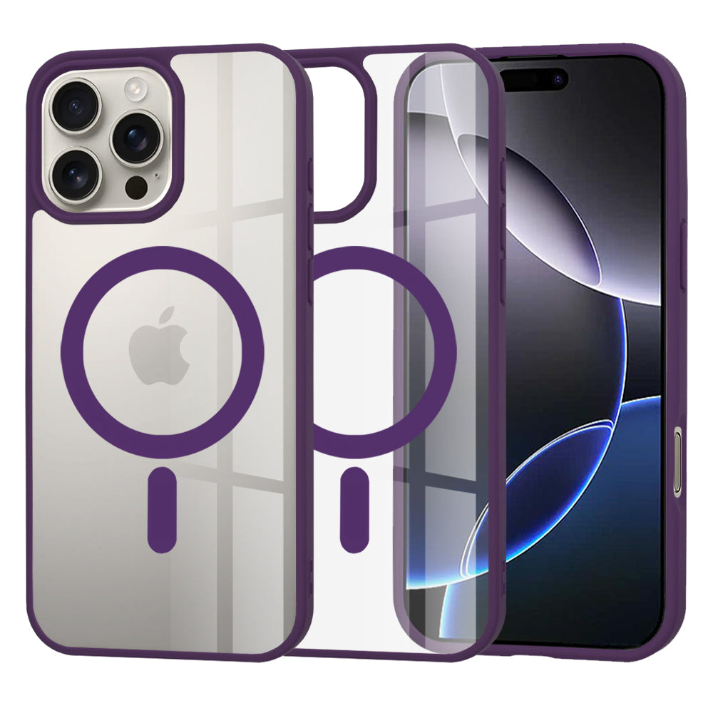 Funda MagSafe para Apple iPhone 16 Pro Max, Techsuit, Pro, Morado