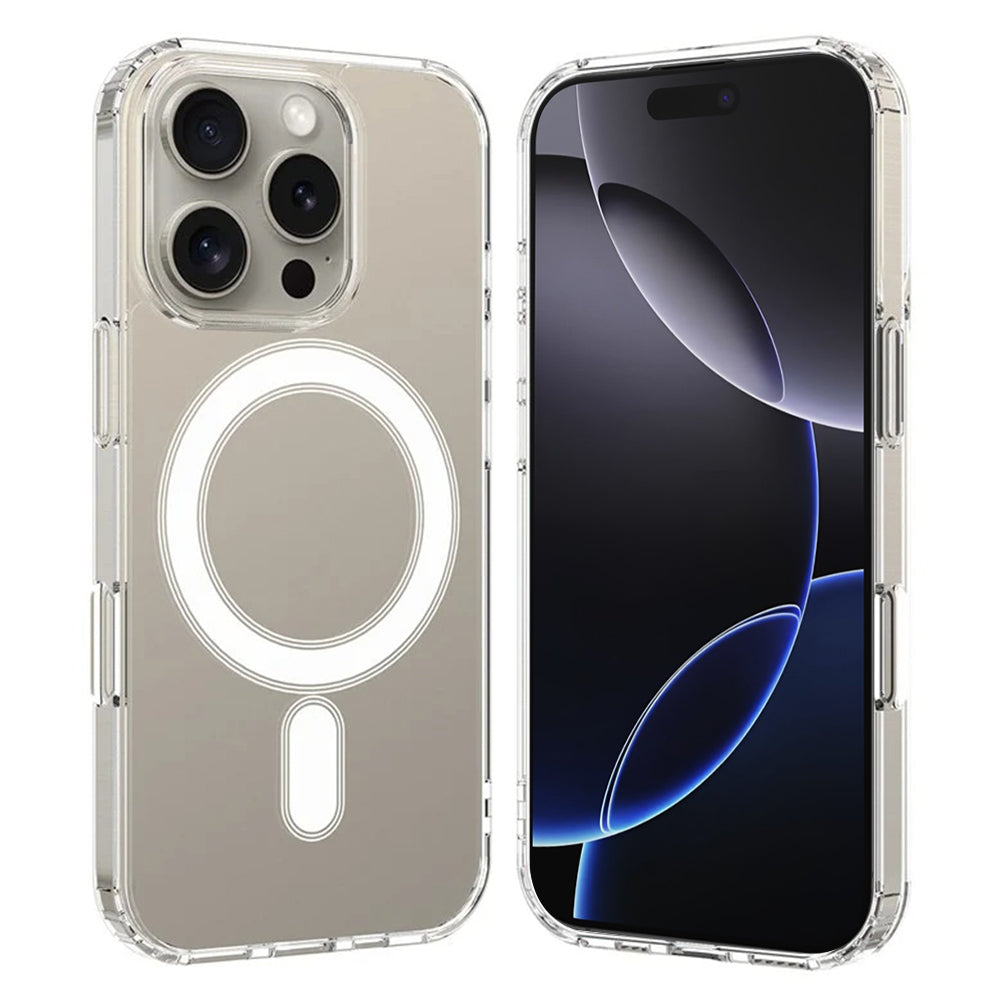 Funda MagSafe para Apple iPhone 16 Pro Max, Techsuit, Pro, Transparente