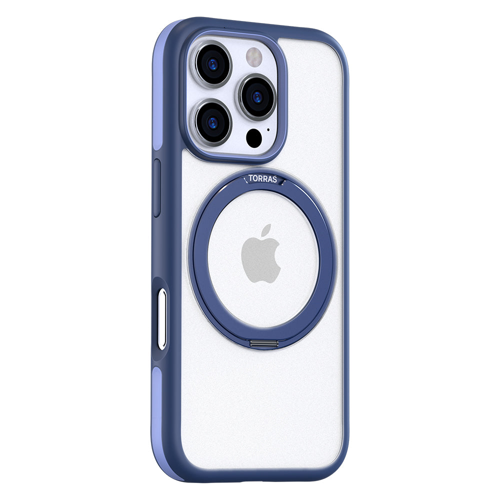Funda MagSafe para Apple iPhone 16 Pro Max, Torras, Ostand R Fusion, Azul Marino