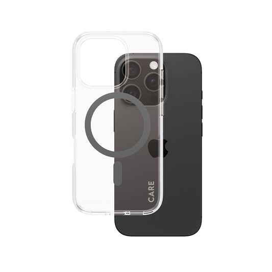 Funda MagSafe para Apple iPhone 16 Pro, PanzerGlass, Care Urban Combat, Transparente Negra