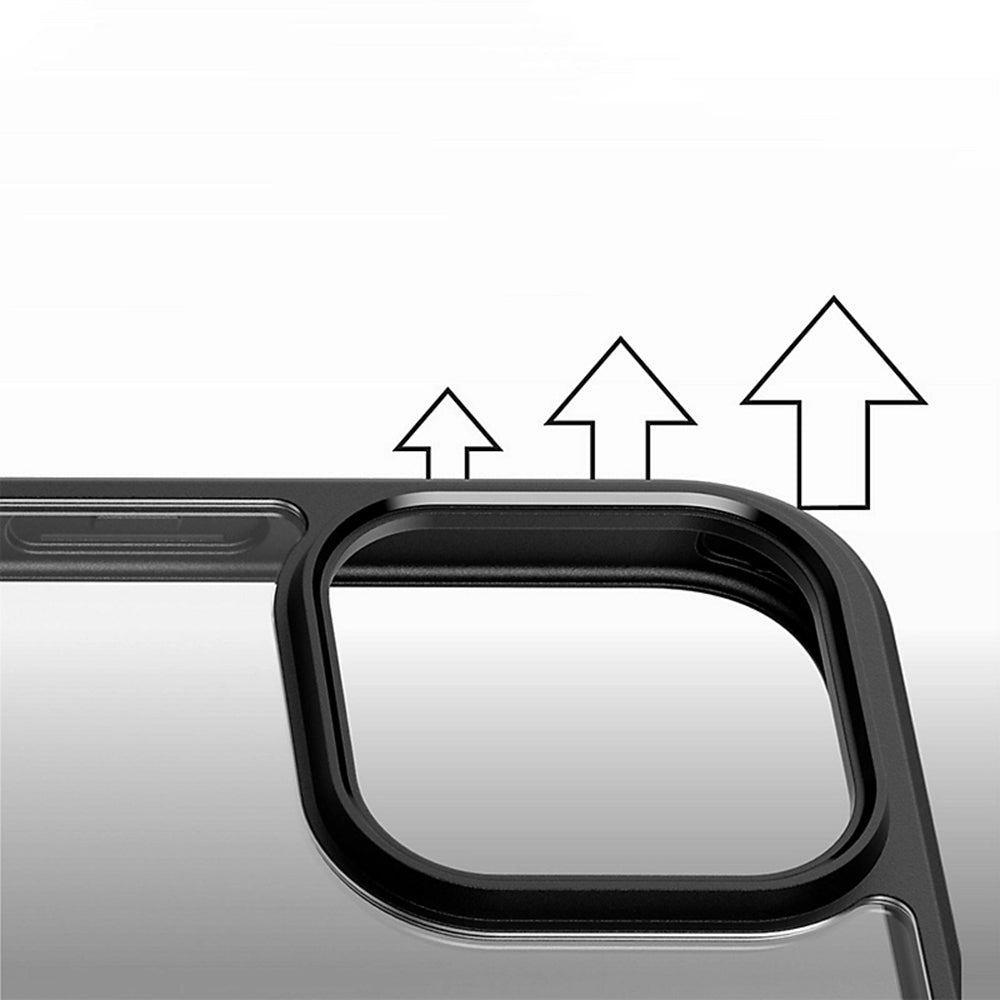 Funda MagSafe para Apple iPhone 16 Pro, PanzerGlass, Frame, Transparente Negra