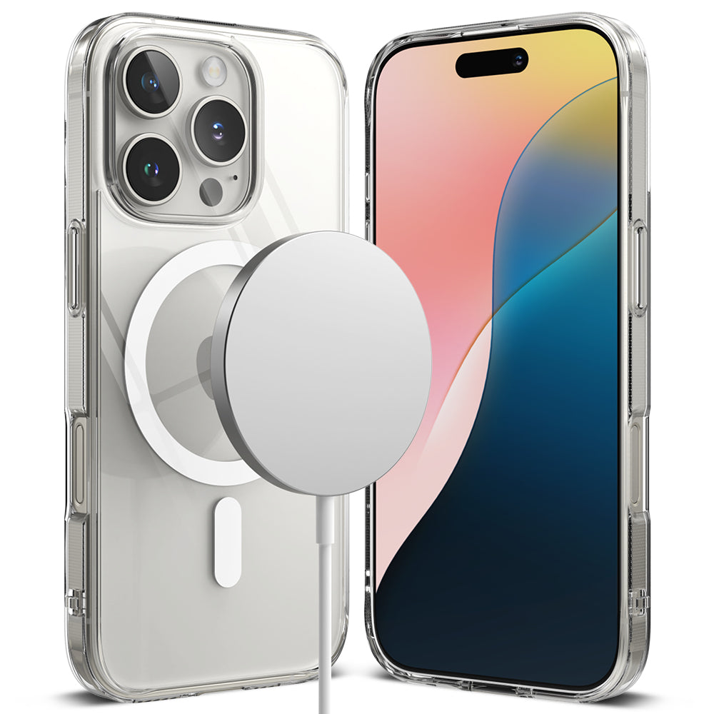 Funda MagSafe para Apple iPhone 16 Pro, Ringke, Fusion, Transparente