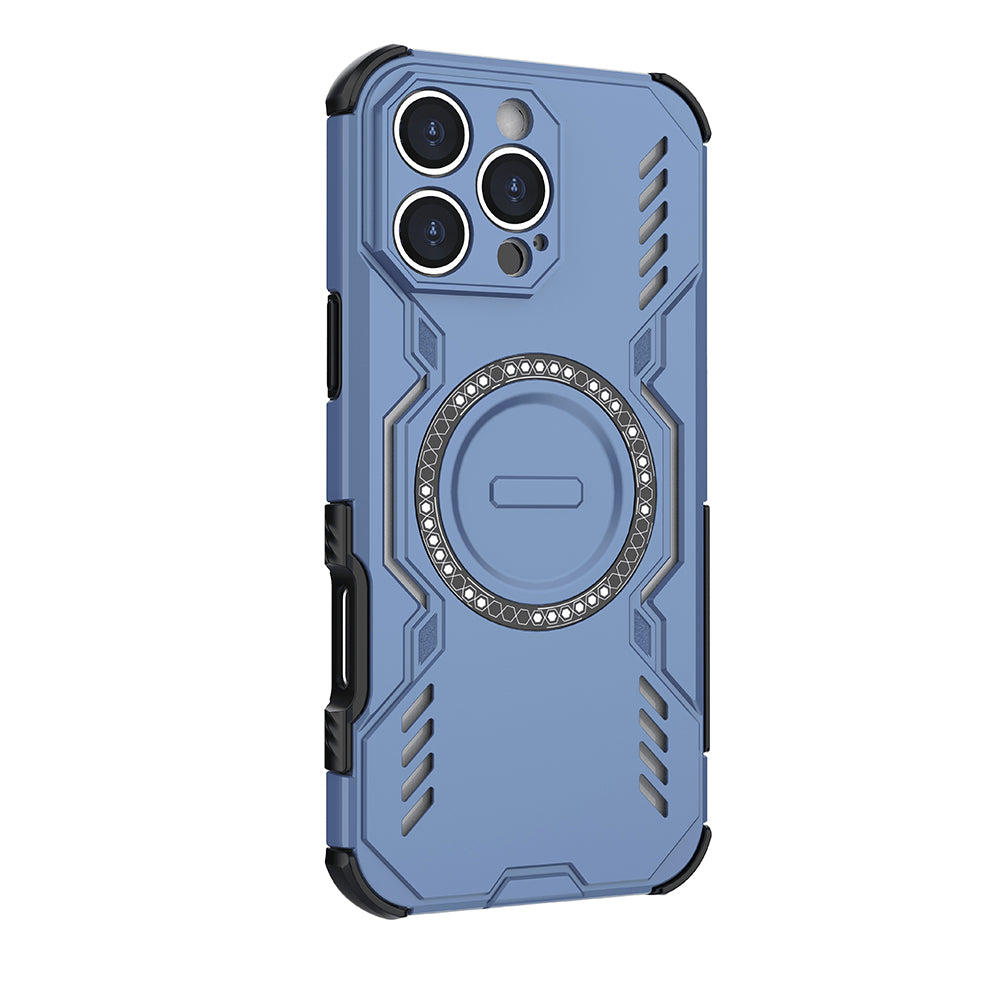 Funda MagSafe para Apple iPhone 16 Pro, Techsuit, ArmorMag, Azul