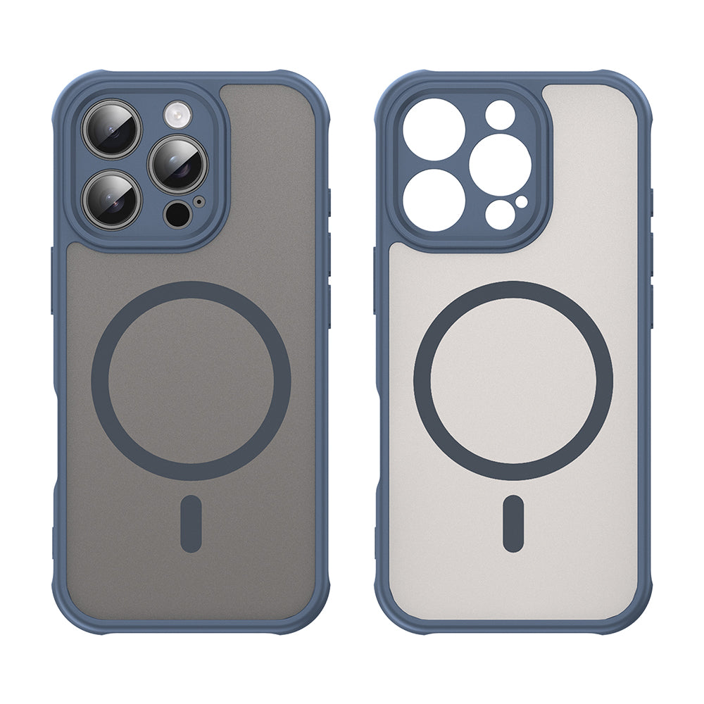 Funda MagSafe para Apple iPhone 16 Pro, Techsuit, HaloFrost II, Azul Marino