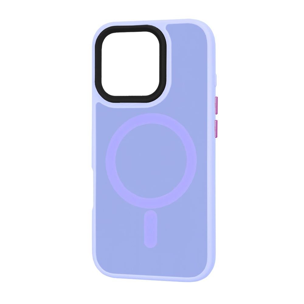 Funda MagSafe para Apple iPhone 16 Pro, Techsuit, HaloFrost, Morado Claro